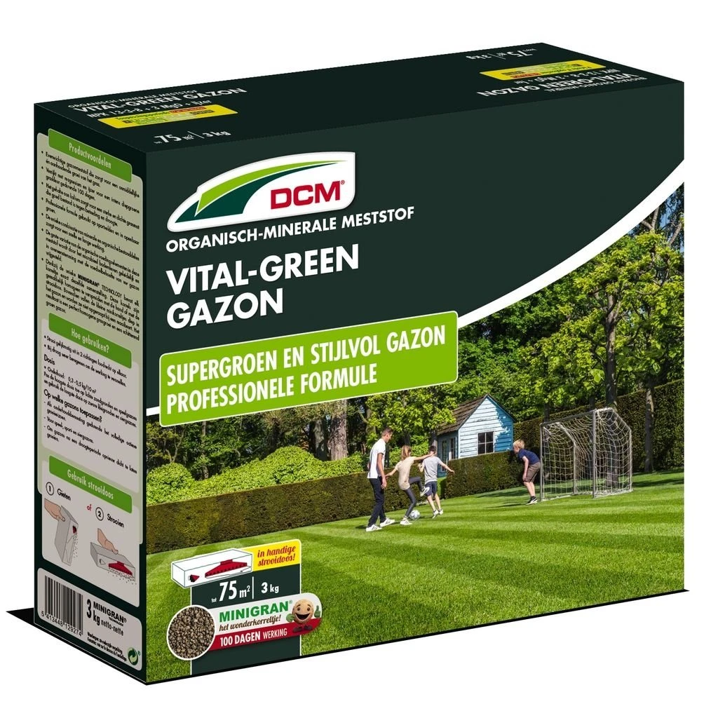 DCM Meststof Vital-Green Gazon (MG) (3 Kg) (SD)