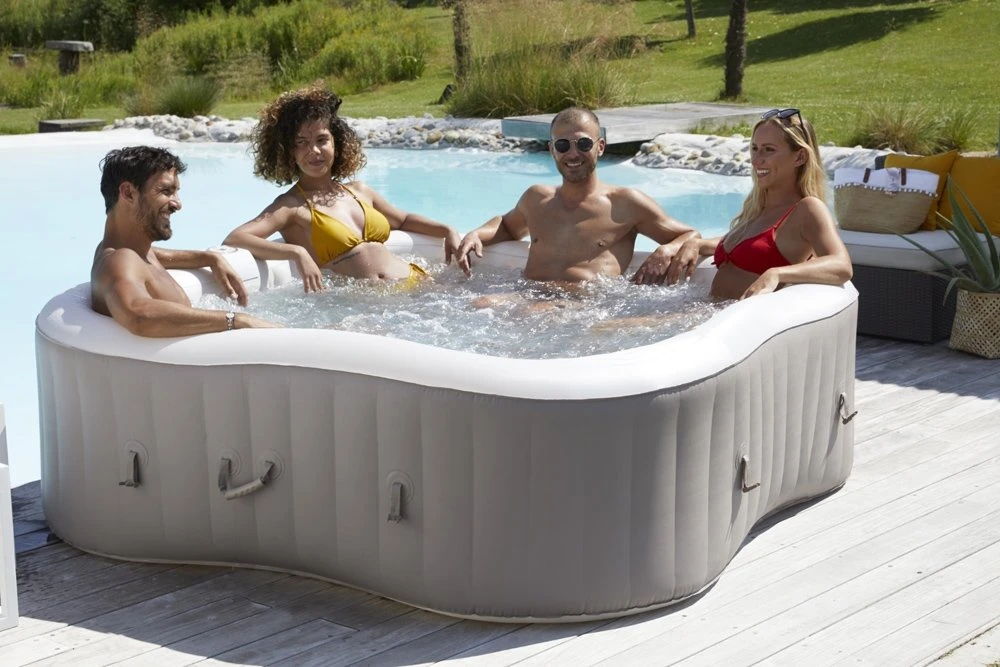 ELICLOVER Infinite® Spa Opblaasbaar 4 Pers. - 210 X 210 X 65 Cm - Image 3