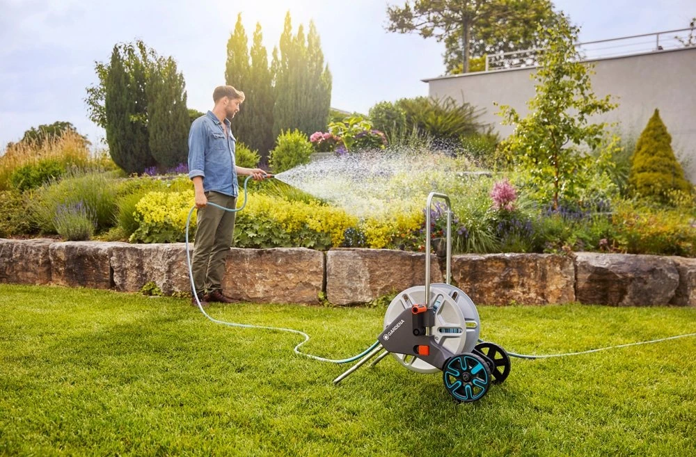 GARDENA Slangenwagen Metaal AquaRoll M Set (20m) - Image 4