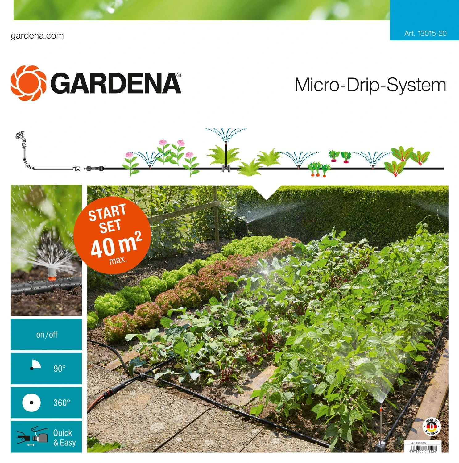 GARDENA Micro-Drip-System Startset Bloembed - Image 4