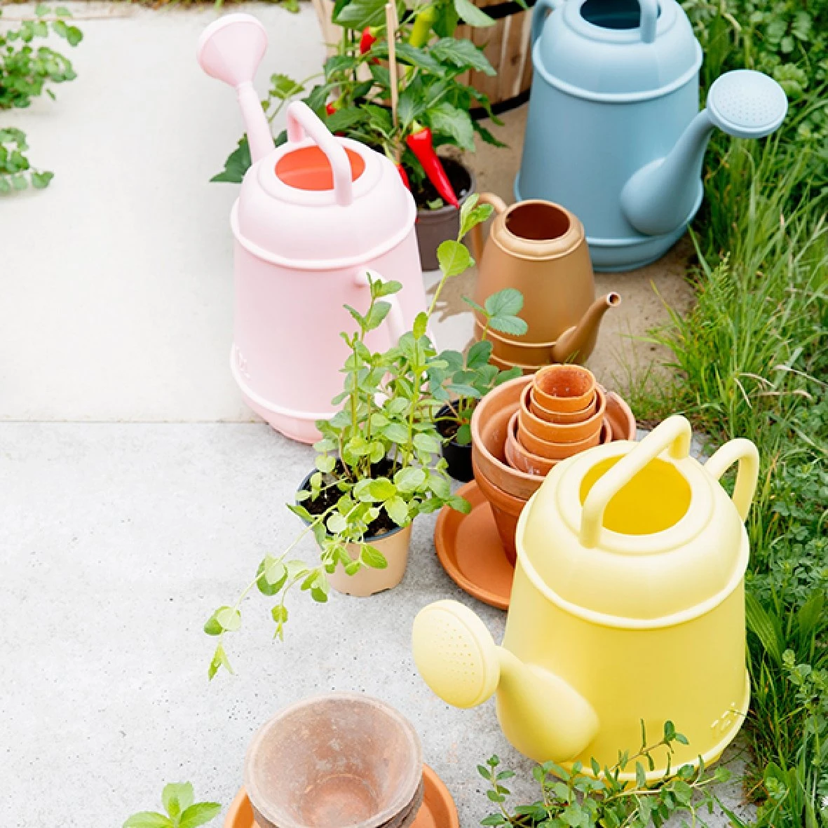 Gieter Plastic Blauw 12L - Image 2