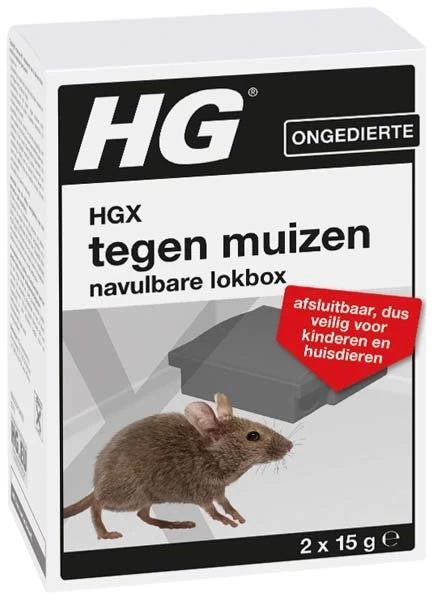 HGX Tegen Muizen Navulbare Lokbox 1 St