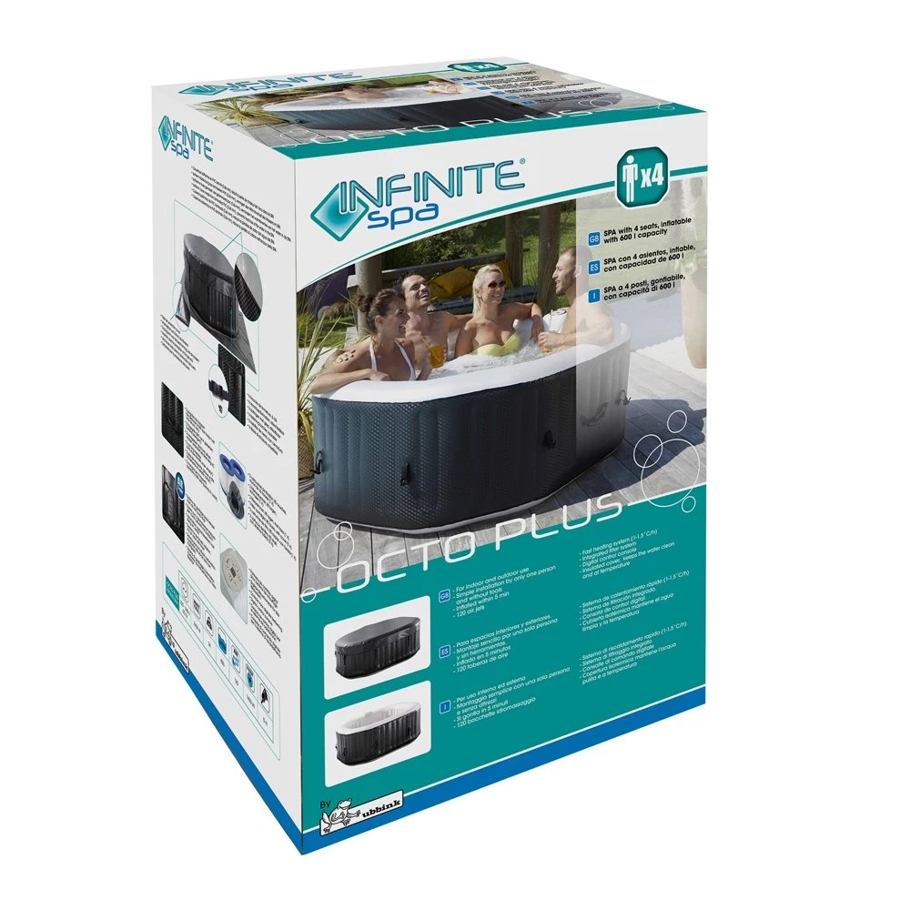 OCTOWER Infinite® Spa Opblaasbaar 4 Pers. - 154 X 154 X 65 Cm - Image 4