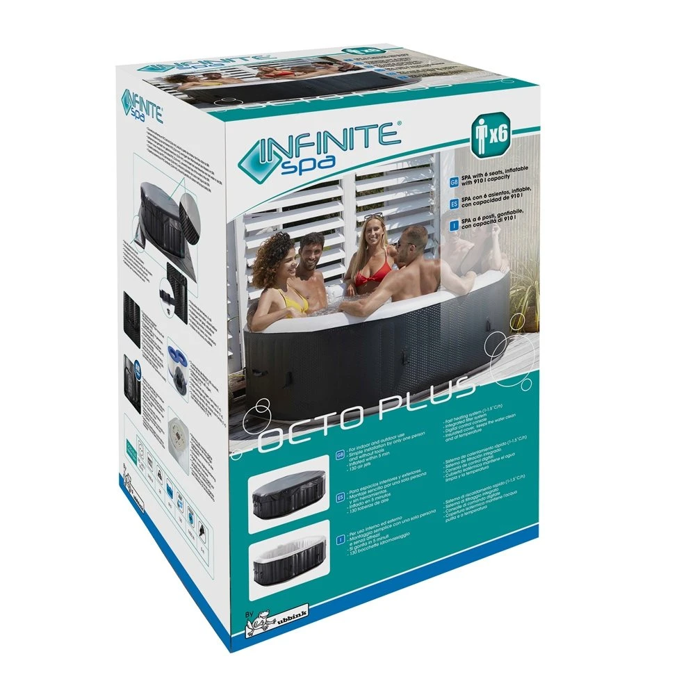 OCTOWER Infinite® Spa Opblaasbaar 6 Pers. - 185 X 185 X 65 Cm - Image 4