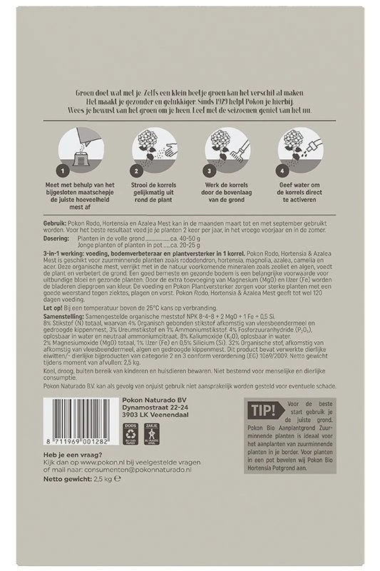 Pokon Rhododendron, Hortensia & Azalea Mest 2,5kg - Image 2