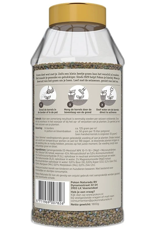 Pokon Terras & Balkon Planten Voedingskorrels 1800g - Image 2
