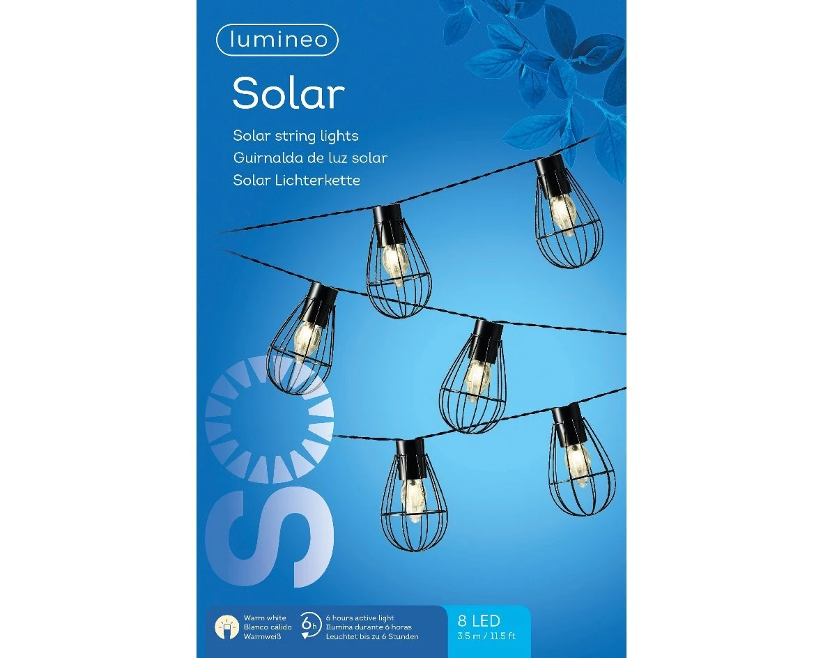 Lumineo Solar Partyverlichting 8 Lamps - 350 Cm - Image 4