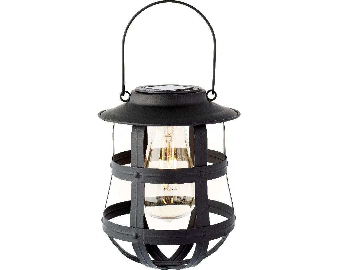 Lumineo Solar Lantaarn Zwart - Ø 19 Cm