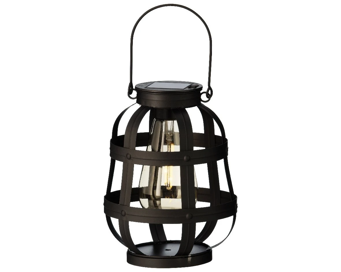 Lumineo Solar Lantaarn Zwart - Ø 14 Cm