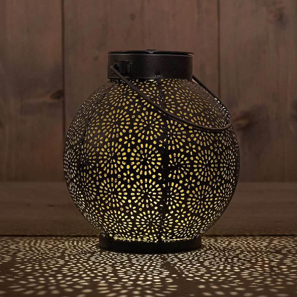 Solar Lantaarn Metaal Zwart 14 X 16 Cm - Image 2